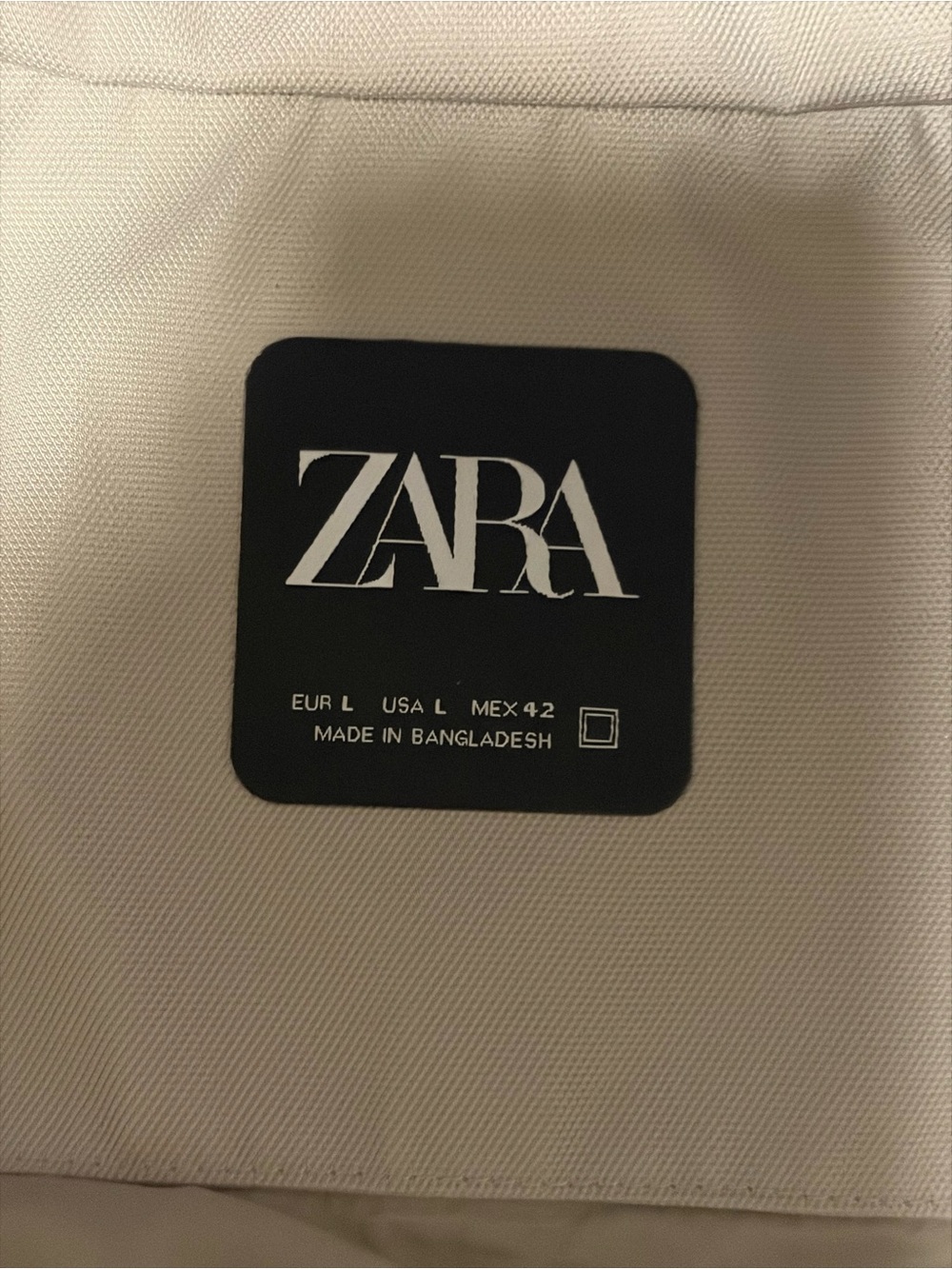 ZARA Men’s Light Beige Backpack with Interior Logo Patch - Picture 2 of 4
